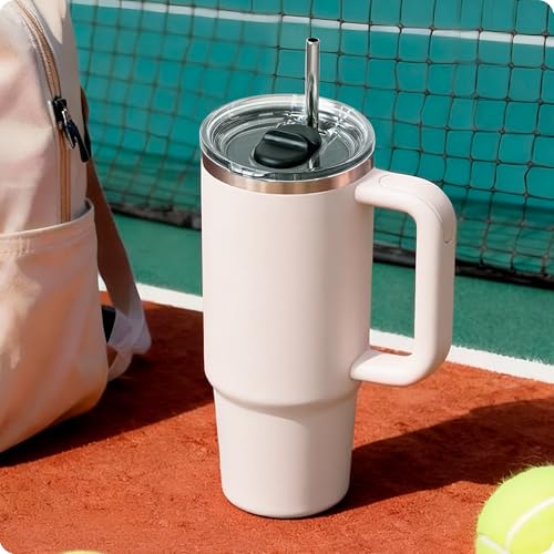 Image of 30oz Replacement Lid for 30oz Stanley Quencher H2.0 FlowState Tumber, Leak Proof Lid Fit for Stanley Cup, Reusable Dustproof Tumbler Cover
