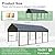 RITERYIFER 10x20 FT Carport Canopy Heavy Duty RV Metal Carports Kits for Garage,Aluminum Car Ports with Steel Shelter Frame Cover for 1 Car or Boats