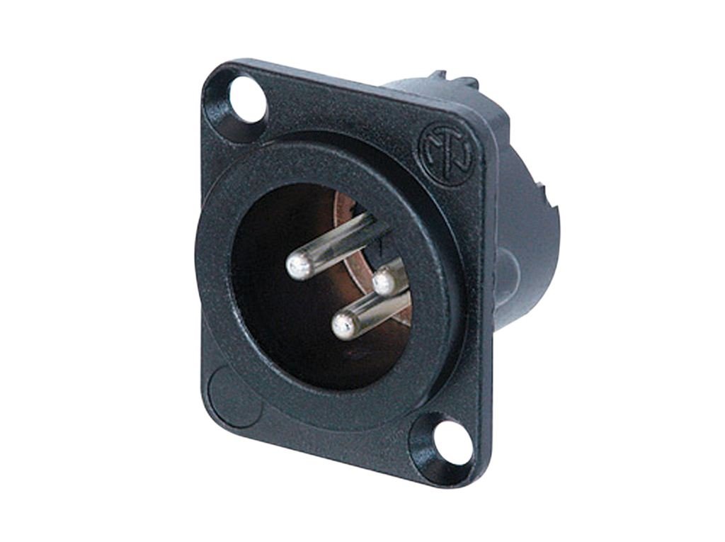 Neutrik Men's Silver Nc3md-Lx-Bag 3 Pin Xlr Chassis Socket With Plated Contacts