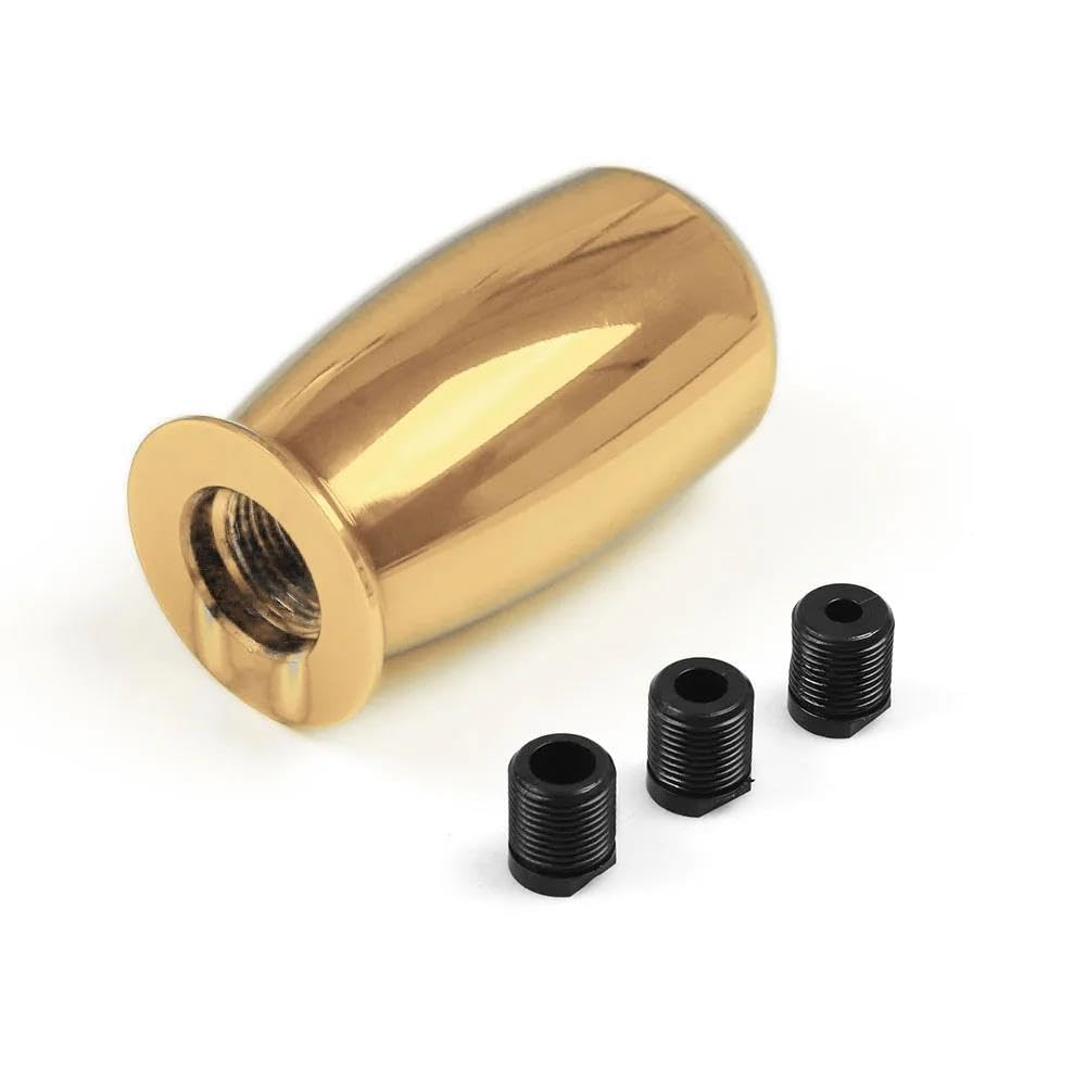 HYASDBWE Gear Shift Handball Universal 76MM Gear Shift Knob Manual Transmission Aluminum Shifter Lever Knob Gear Shifter Parts(Gold)