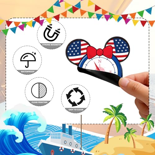 Set 16 imanes decorativos para puerta con temática 4 de julio miniatura 3