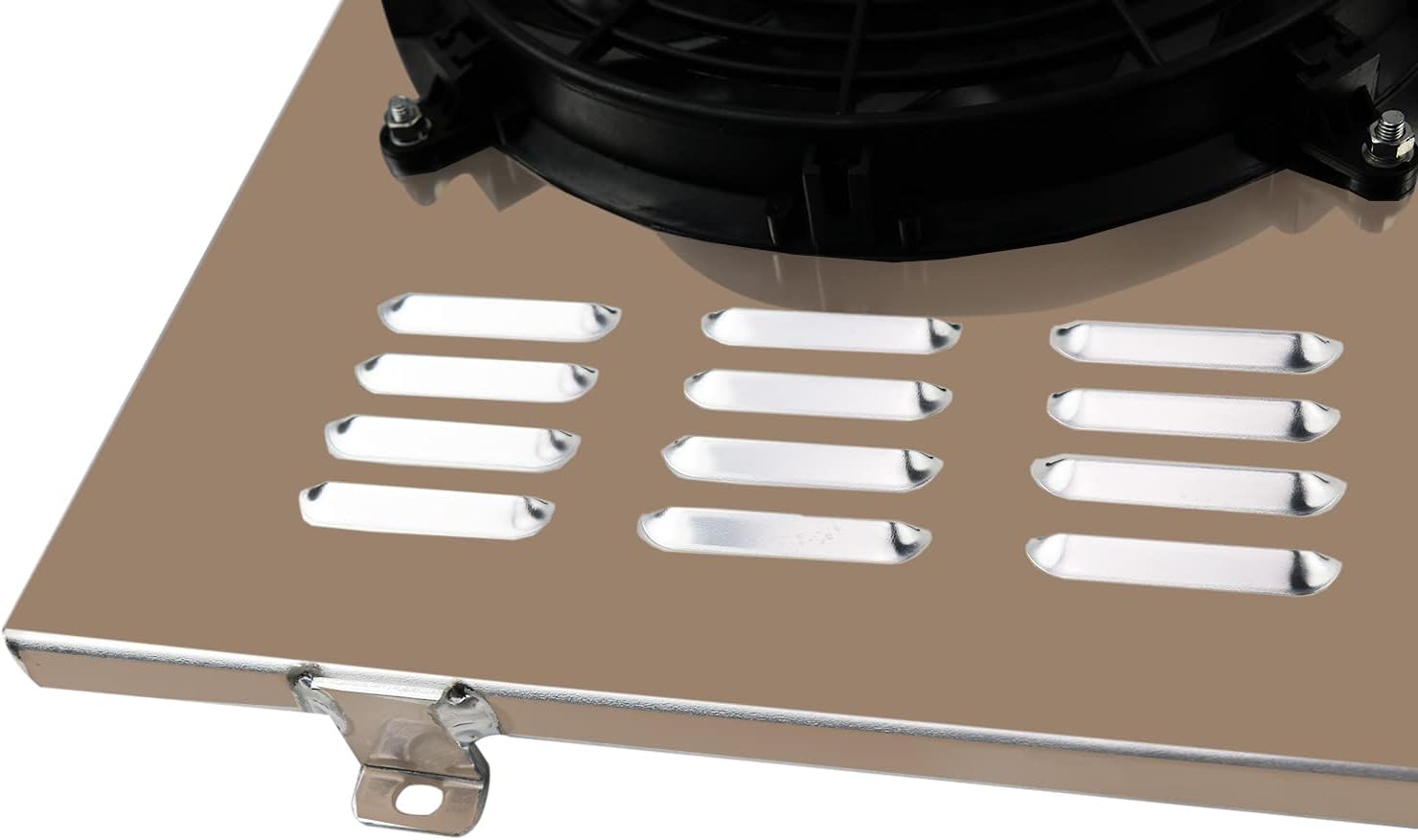 ECMRAD Aluminum Radiator's Fan Shroud Set for 1980-1991 Chevy C10 C20 K10 K20 Pickup Truck C1500 C2500 5.7L 7.4L V8 1986 1985 1982