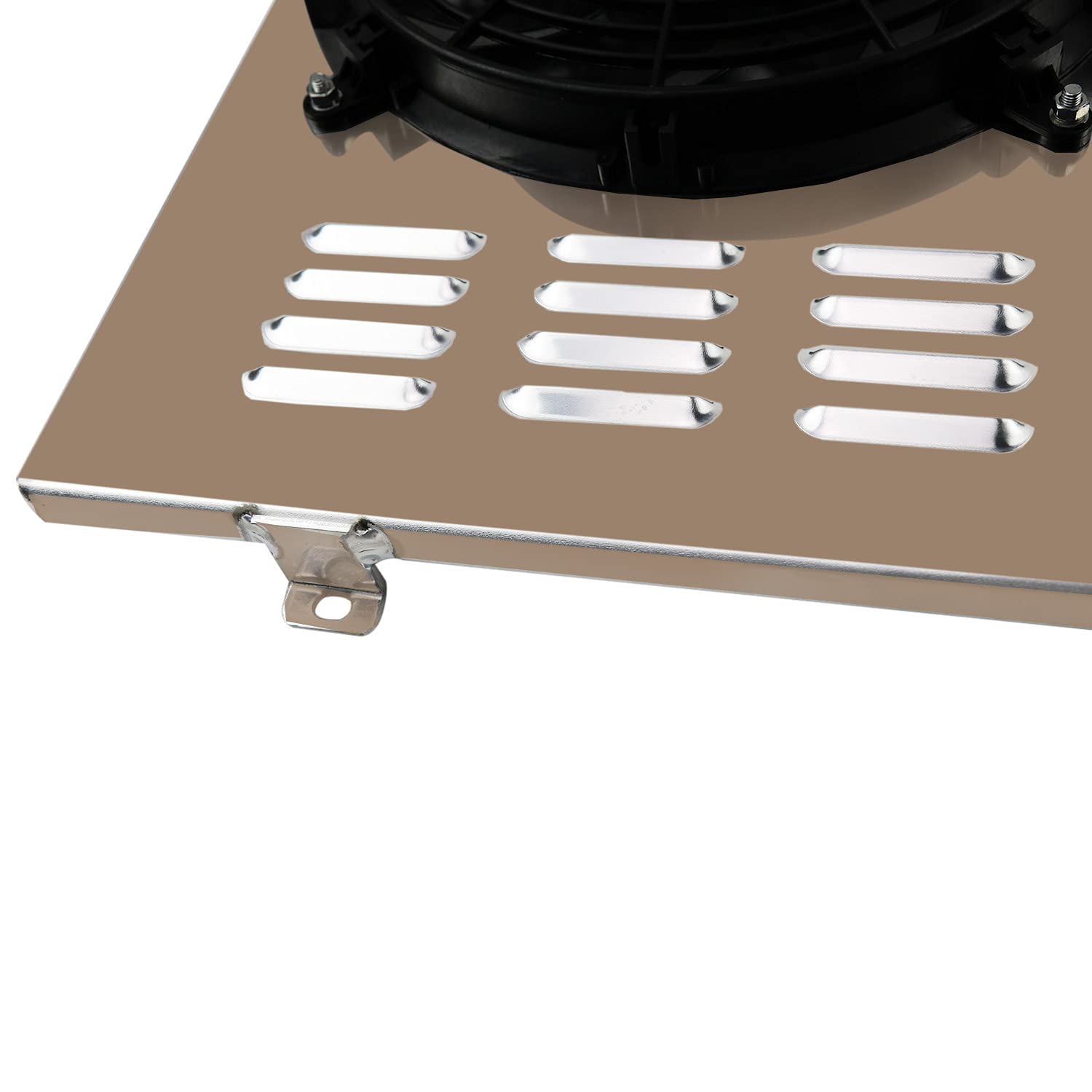 ECMRAD Aluminum Radiator Shroud+2x12 Fans Compatible for 1973-1991 Chevy C10 C20 C30 K10, K5 Blazer Truck 5.7L 7.4L V8, Pickup Blazer/GMC