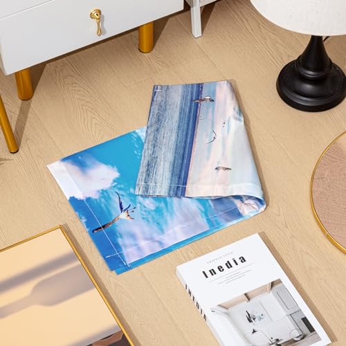 Image of VIHOSE 4 Pcs 2 x 2 Feet Fluorescent Light Covers for Ceiling Lights Classroom Magnetic Light Filters for Reducing Harsh Glare Flicker for Office Classroom Home Drop Ceiling(Sea Gull)
