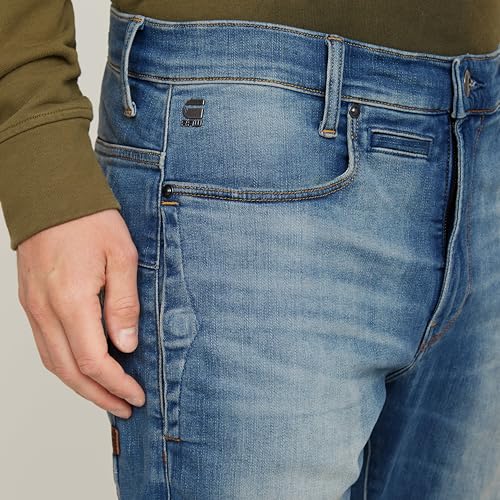 Miniatura 5 de G-Star Hombres D-Staq 3d Slim Jeans, Azul Medium Aged D05385-8968-071 , 32w 30l
