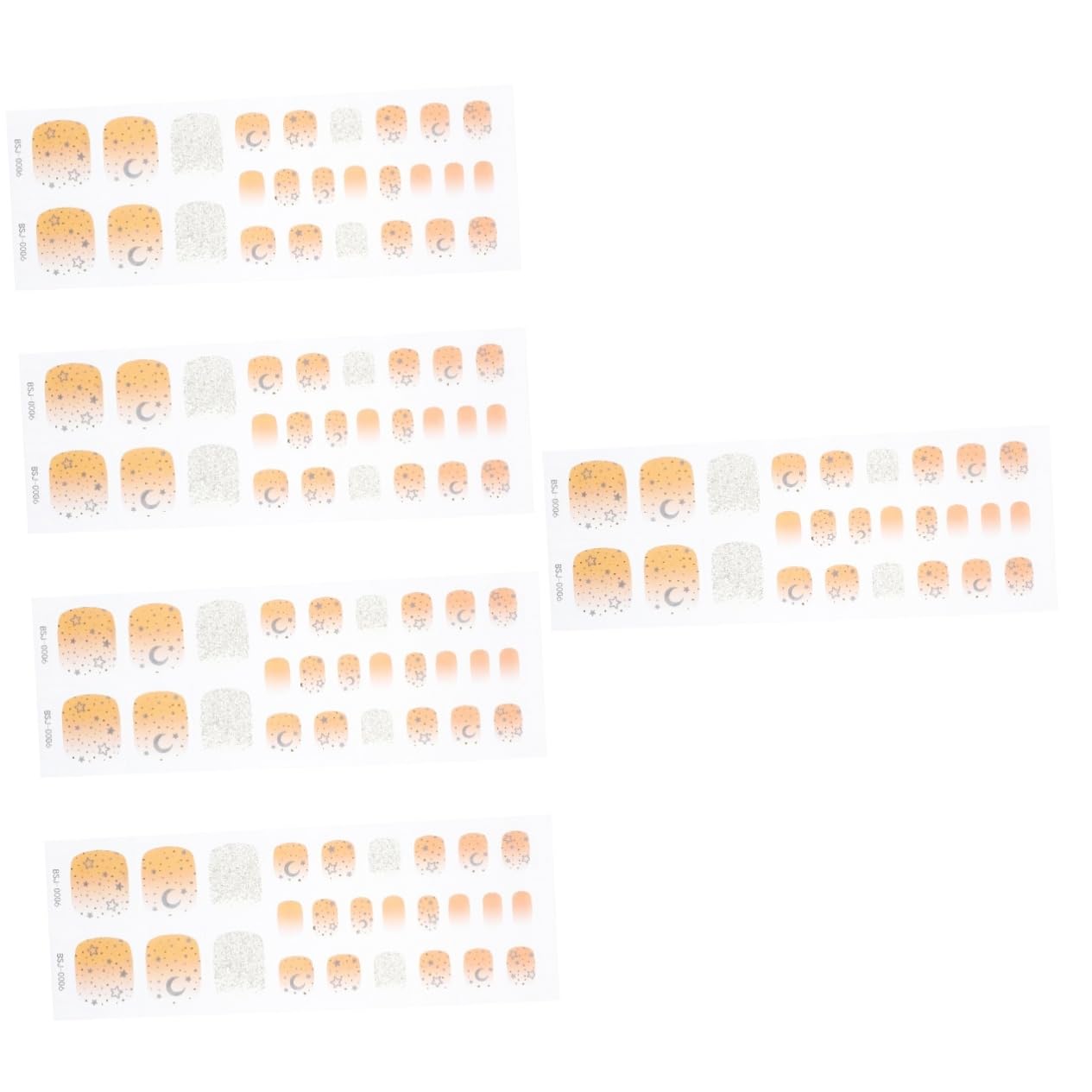 Healeved 5 Set Di Adesivi Per Nail Art Strisce Di Adesivi Per Unghie in Gel Strisce Di Smalto Per Unghie Decorative