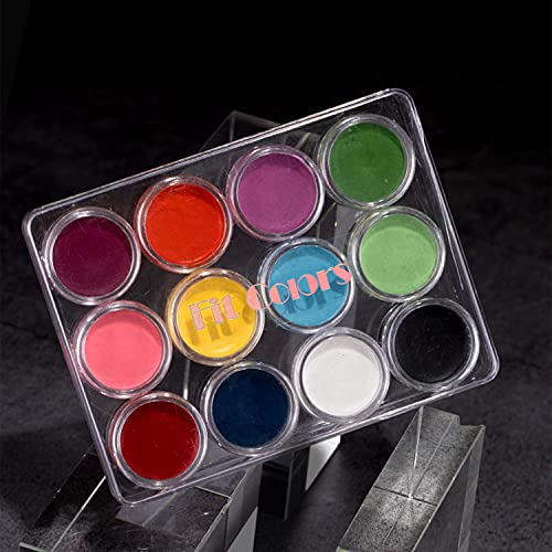 MAEPEOR Water Activated Eyeliner 12 Colors UV Glow Neon Face Paint Longlasting Body Face Makeup Paint for Costume Halloween Christmas (12 Colors Set)