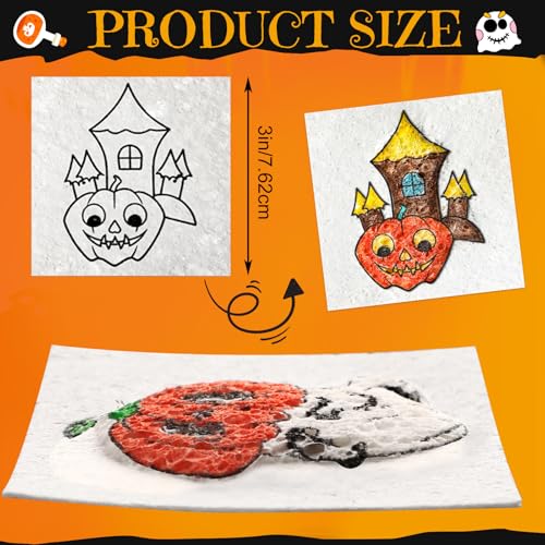 Tarjetas de espuma blanca AmazingSpark de 3x3, papel de textura mágica para pintar sin ondular 3