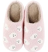 HIPINISS Womens Mens Slippers Retro Memory Foam Cute Cartoon Plush Fluffy Warm Fur Lined slippers...