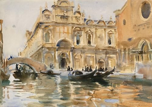 Toile Rio Dei Mendicanti de John Singer Sargent 60x90cm pour décoration de chambre moderne