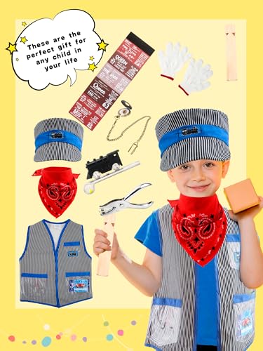 Set de Disfraz de Ingeniero de Tren para Niños x10 miniatura 7