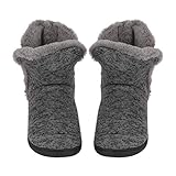 Durch das leichte Design fühlen Sie sich ultraleicht an Ihren Füßen und können sich frei vom Schlafzimmer zum Hinterhof bewegen, Die Slipper-Stiefel sind Slip-On und haben eine enge Passform für zusätzlichen Komfort, sie sind außerdem leicht und nicht zu sperrig, perfekt für das Tragen im Haus