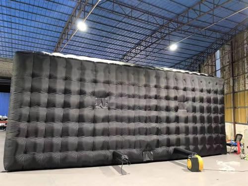 Image of Large 30x30ft Inflatable Nightclub Tent Black Inflatable Cube Disco Tent with Blower Mobile Portable Night Club Party Bar Pavilion for Backyard Outdoor Events