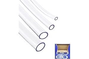 Assortment of Clear Plastic Tubing: Robust and Flexible Piping for Diverse Applications