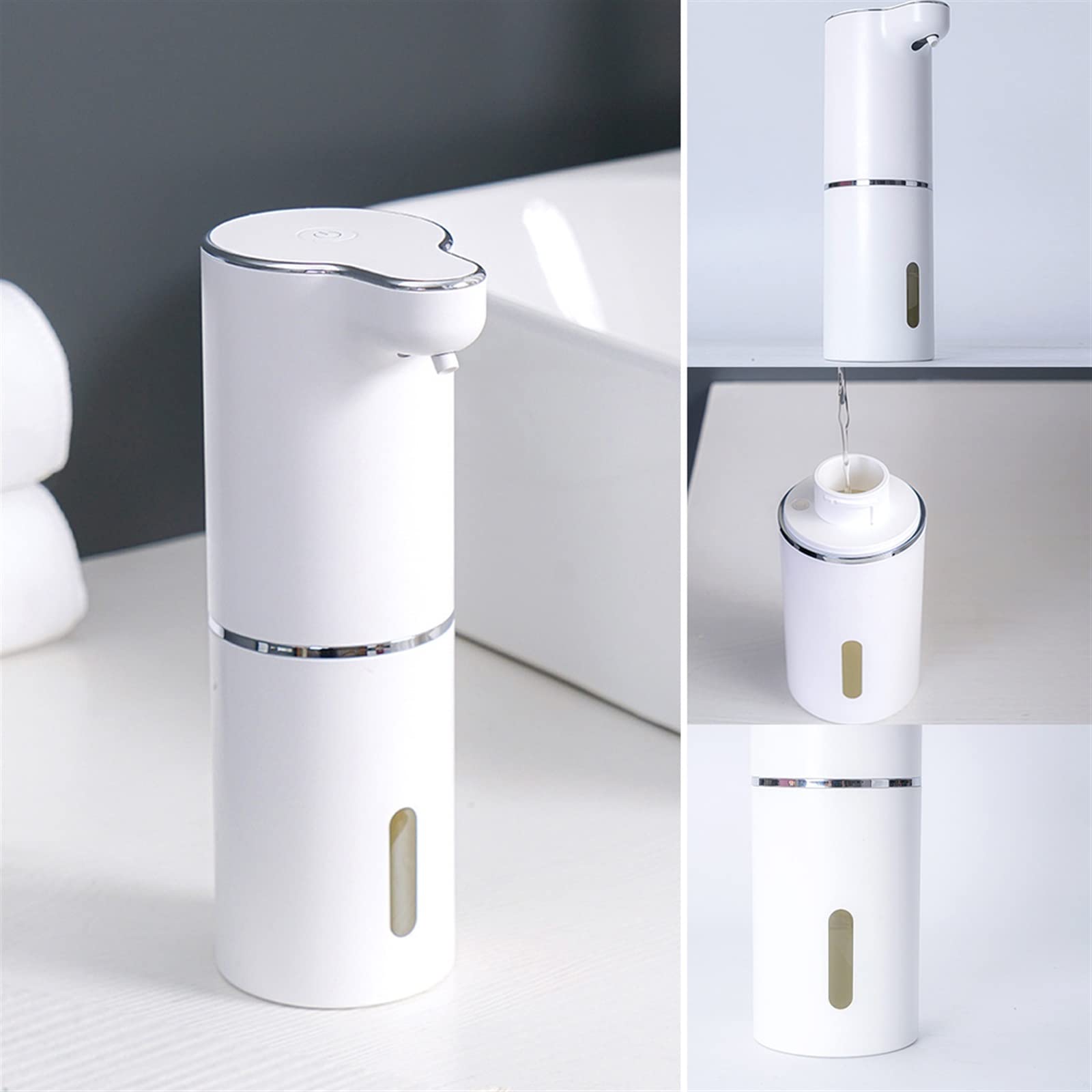 JINGYAN Dispensadores de loción y de jabón Automatic Dispenser Induction Touchless Rechargeable Refillable Charging Supplies