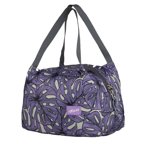 Image of F Gear Tidbit Lunch Bag Padded Insulated Hot Cold Travel Tiffin Bag Food Storage Bag for Work, Students, Office, Picnic, College & School Lunch Bag for Girls Boys Men Women (Palm Lavender)