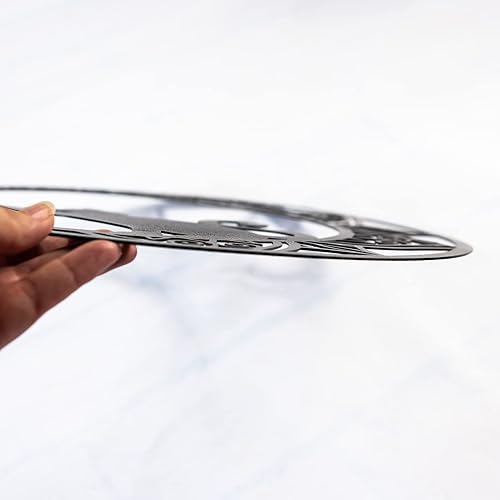 Vista 14 de EYONGLION Arte de pared de luna de gato negro, frontón de pared de fase lunar, escultura de pared de gato