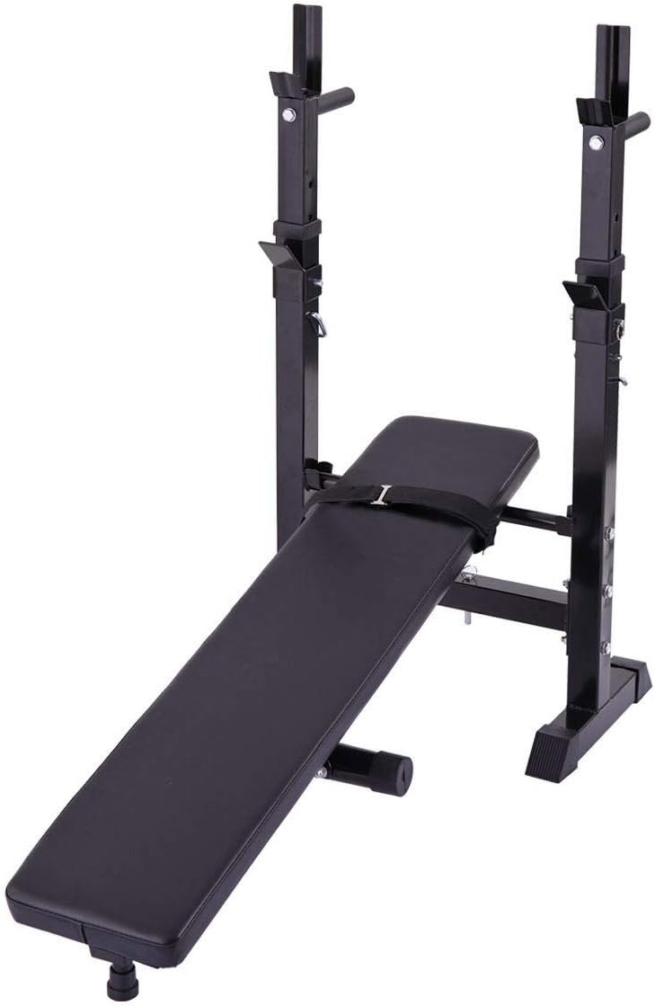 Olympic Adjustable Weight Workout Bench Rack For Dumbbells Barbell Set,Workout Bench Foldable Weight Rack Foldable Gym Equipment For Home Strength Training Benches : Sports & Outdoors