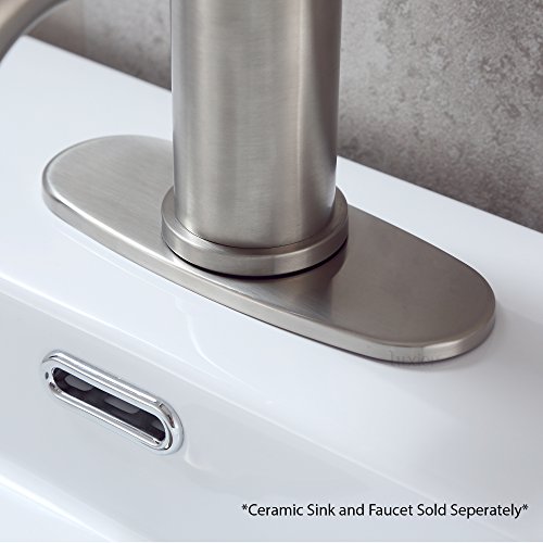 Plaque couvercle protection Luxier DKPL-7B robinet cuisine évier 4 pouces