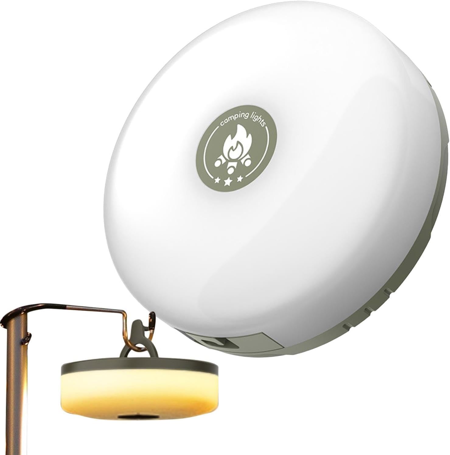 Jukmen Waterproof Portable Stowable String Light, Outdoor Camping String Lights, Portable LED String Lights, USB Rechargeable Camping Lights String || 10 m