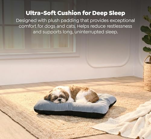 Image of Dog Beds For Large Dogs 70x100cm, Large Dog Bed Cotton Design ,Golden Retriever cat pillow Bed With Premium Velvet Finish And Soft Microfiber Filling For Everyday cooling bed for dogs.
