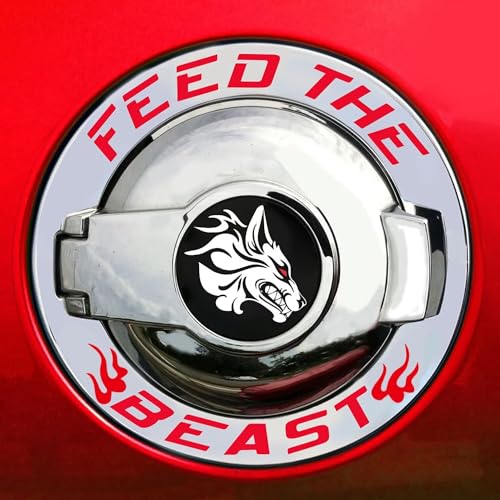 Insignia Hellhound Dodge Challenger adhesivo decorativo para puerta tanque de gasolina