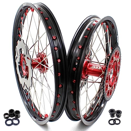 KKE 21''-18''Rims For XR650R 2000-2008 Casting Hubs Enduro Motorcycle Wheels Discs Kit