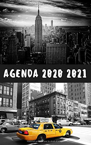 Télécharger AGENDA couverture NEW YORK du 31 Août 2020 au 4 Juillet 2021 / Rentrée scolaire Septembre 2020: Id Livre PDF Gratuit