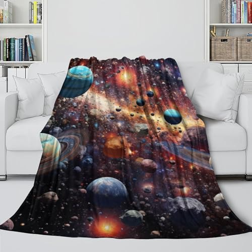 Couverture de voyage moelleuse et chaude en microfibre thermo-isolante
