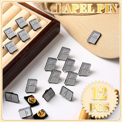 Image of Landical Christian Enamel Pin Gift Bulk, Holy Bible Scripture Square Lapel Pins for Suit Jacket Jesus Back to School Religious Party Supplies Women Men Badge Bagpacks