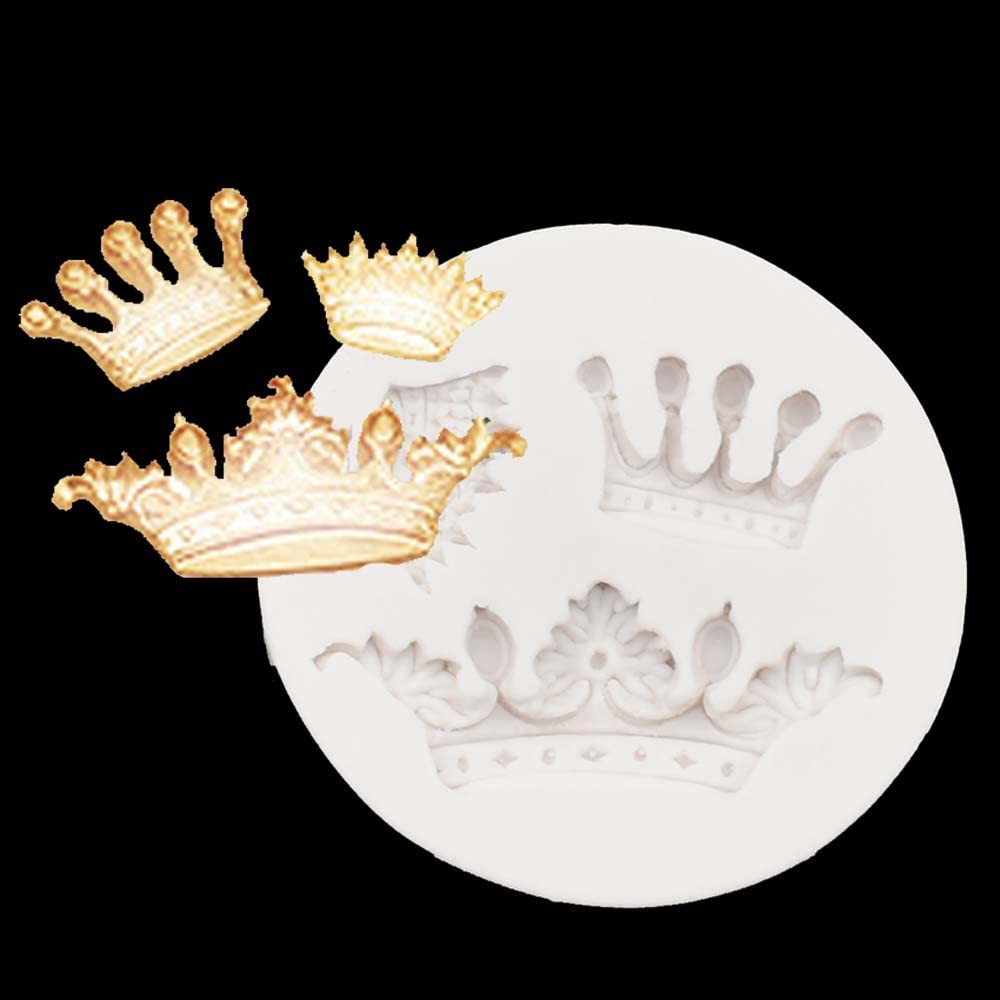 RELAND SUN Crown Shape Silicone Cake Chocolate Baking Mould Fondant Tools (AL7)