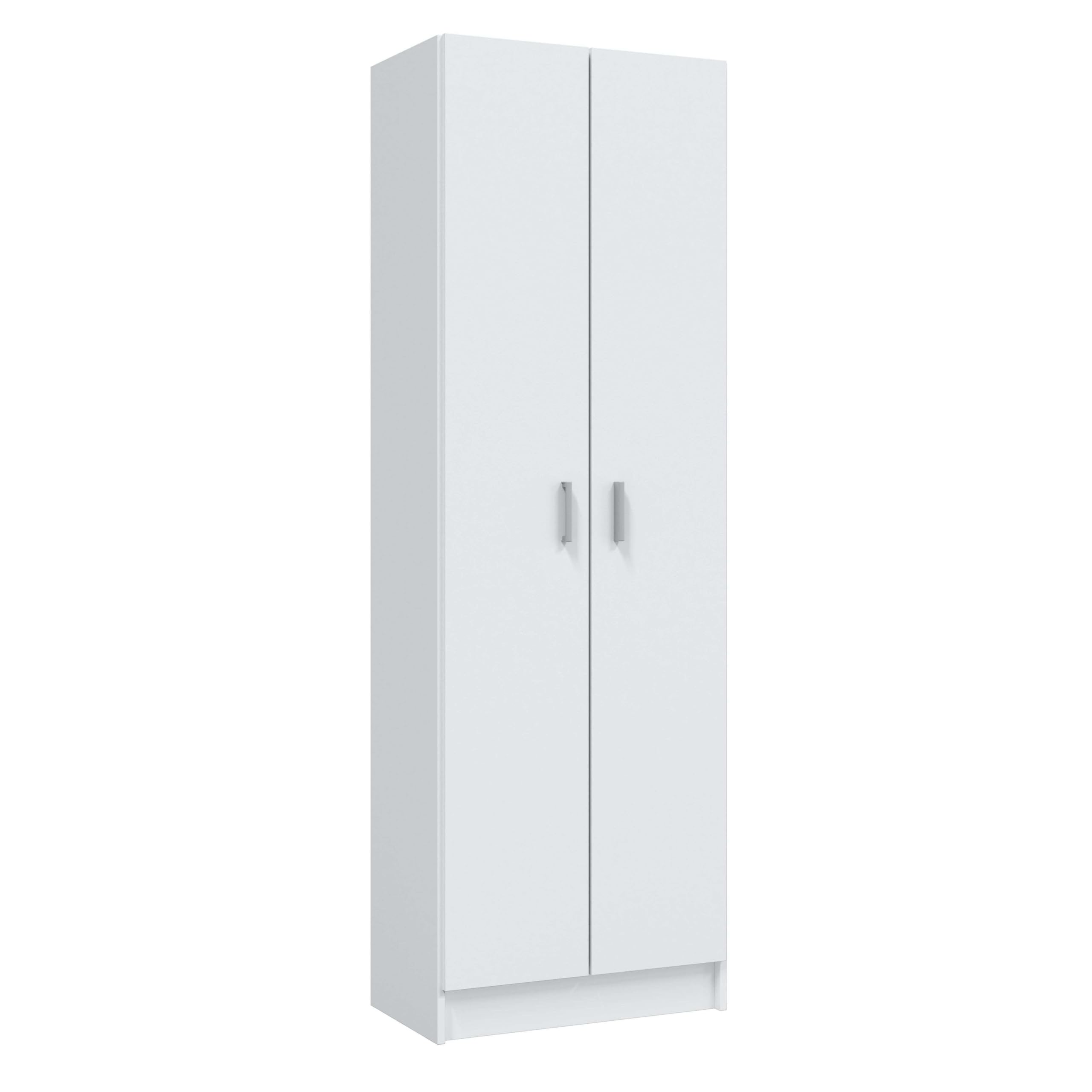 Habitdesign Furniturefactor Armadio/Scarpiera Universale a 2 Ante, Colore Bianco, Legno, 1