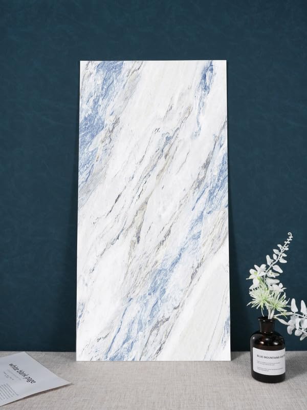 AURORA SHOPPE Self-Adhesive Blue Streak Tiles, Walltiles for All Home Walls, Peel and Stick Walltiles (Pack of 5 | 1 Piece = 30X60cm, 9 SQFT Approx) (B0DGFHCVXV) Amazon Price History, Amazon Price Tracker