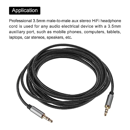 Cable auxiliar 3.5mm macho a macho gris 3 metros miniatura 4