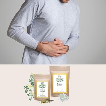 Siyah Organics Senna Herbal Tea Bags - Digestive Support & Colon Health for Women & Men - 100% Natural & Organic - Handmade Herbal Supplement - 20 Tea Bags