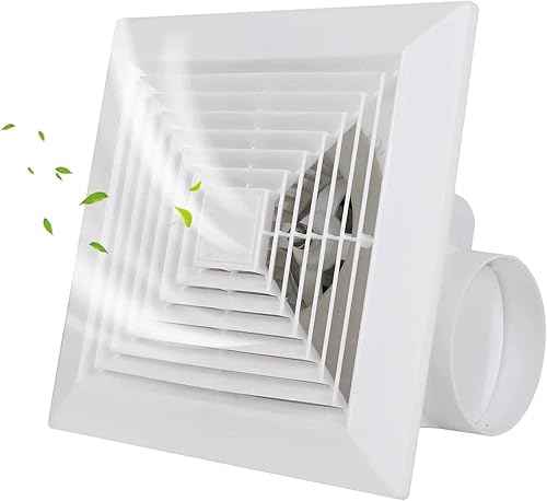 Miniatura 8 de Ventilador de ventilación de techo integrado para baño, ventilador de escape de alta succión para cocina y baño, perfecto para flujo de aire y