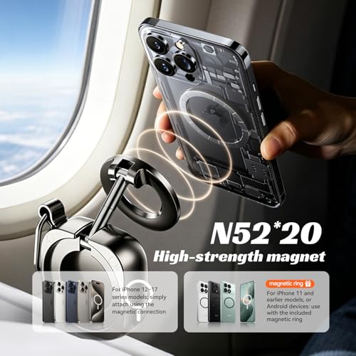 Support voyage pliable pour smartphone auvstar compatible avec MagSafe et Android - 4