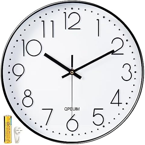QPEUIM Wall Clock 12 Inch Cover