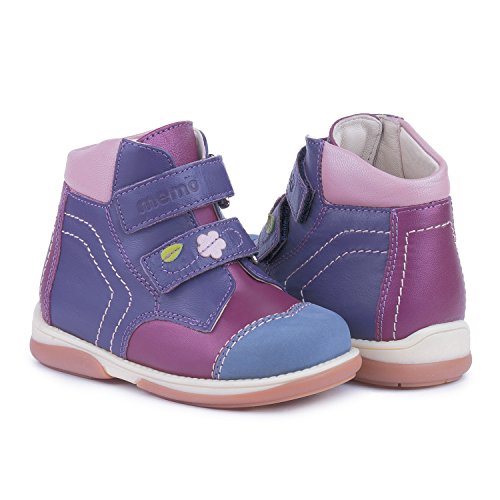Memo Kids Orthopedic Corrective High-Top Ankle Support Afo Brace-Like Shoes For Arch Supports To Treat And Prevent Tip Toe Walking Flat Feet In Toddler Girls, Purple, 22 (6.5 M Us Toddler) #TOP7
