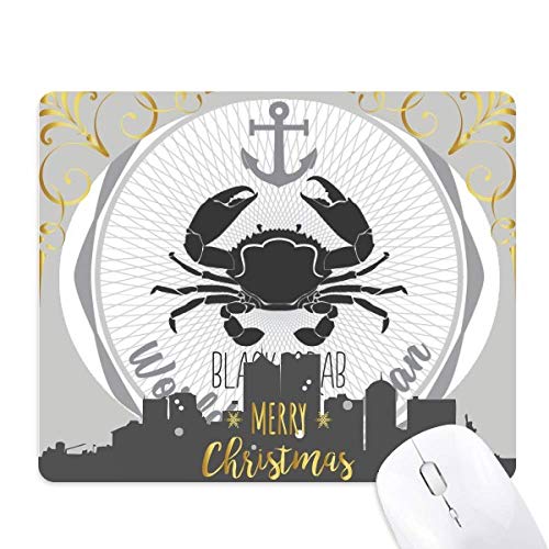 Tapis de souris crabe croquis la nuit de noël idéal pour le télétravail