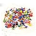 Hohopeti 100pcs Mini Colorful Two-Legged Brads for Paper Crafting Scrapbooking and Projects Assorted Pastel Fasteners for Creative Use