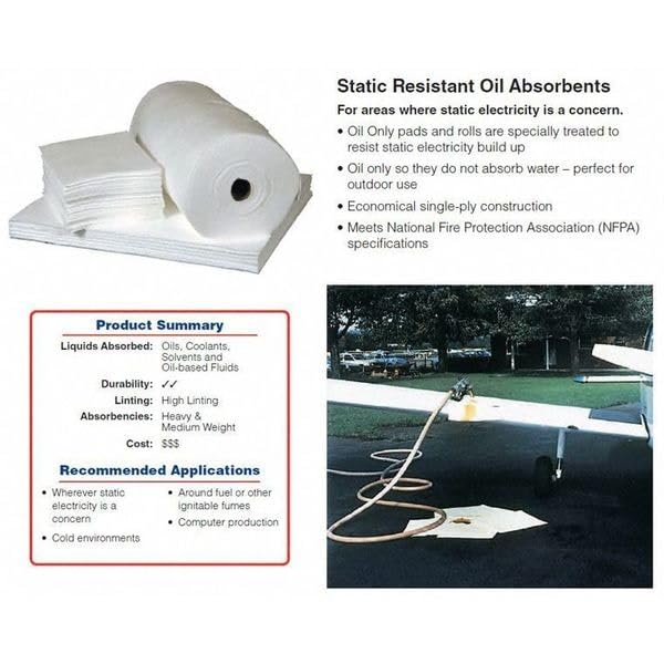 Image of Brady SPC SR100 (Sr) Sr100 Pad,15 inchX19 inch,Sr,Oil,100 /Bl (100 per Bale)