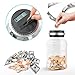 Large Piggy Bank for Boys Adults, Vcertcpl Digital Coin Counting Bank with LCD Counter, 1.8L Capacity Coin Bank Money Jar for Adults, Designed for All US Coins (Silver)