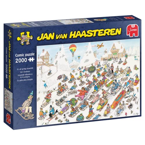 Jan van Haasteren - Es geht nur bergab - 2000 Teile