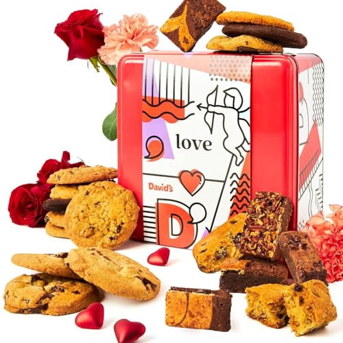 David’s Cookies and Brownies Love Gift Basket - 12 x