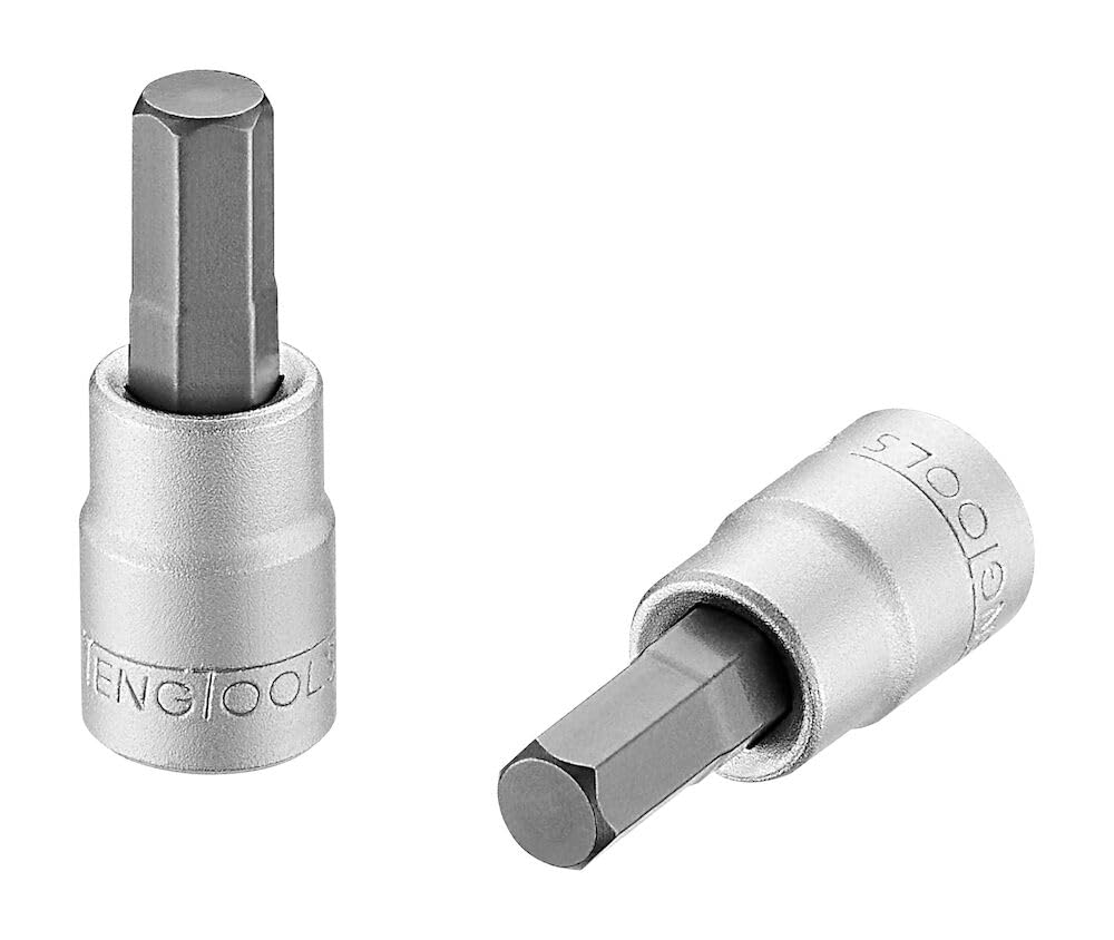 Teng Tools 6Mm 1/4 Inch Drive Metric Hex Chrome Vanadium Socket - M141506-C
