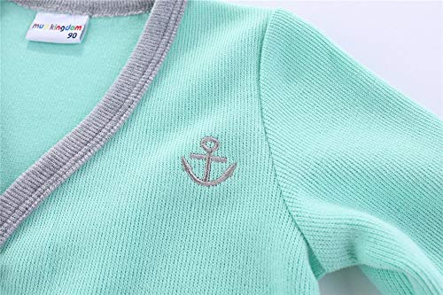 Mud Kingdom Boutique Toddler Boys Cardigan Cute Mint Green Knit Outerwear 3T #TOP3