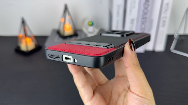 Amazon.com: Fhyeugfy for OnePlus 15 Case, [TPU+Premium PU][2 Stand