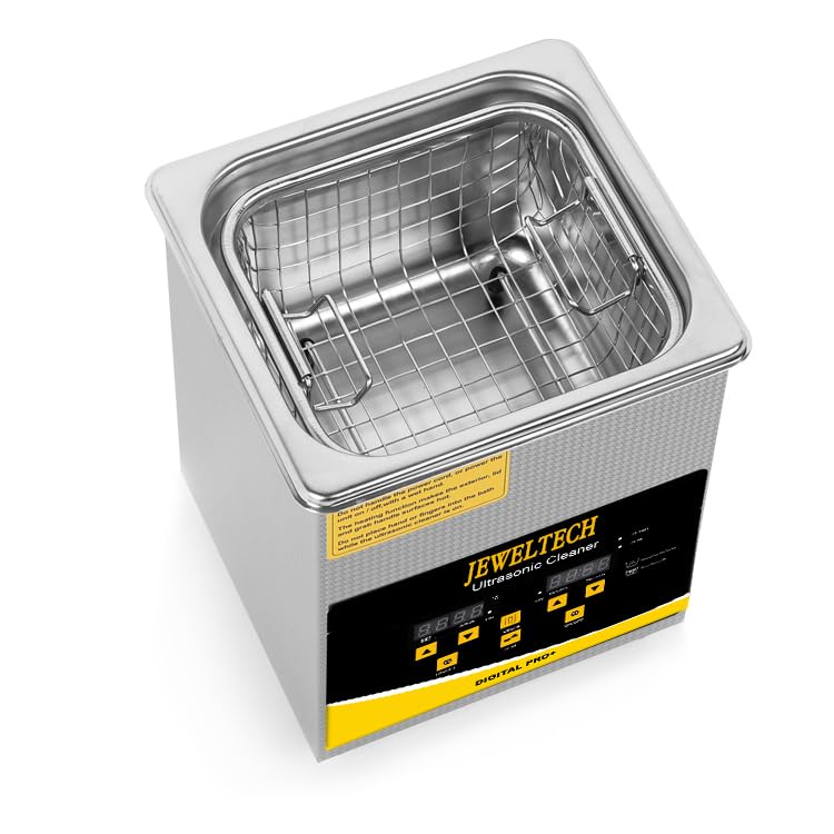 Image of JEWELTECH Digital Pro+ Ultrasonic Cleaner Machine, 2L Capacity, Professional Grade, 42000kHz, Digital Timer and Heater, for Jewelry, Dental Tools, Optical Instruments, Lab Equipment (2L)