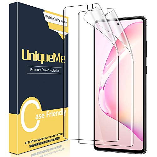 [2 Pack] UniqueMe Screen Protector For Samsung Galaxy Note 10 Plus/Samsung Galaxy Note 10+/Note 10 Plus 5G,TPU Clear Soft Film Anti-Scratch